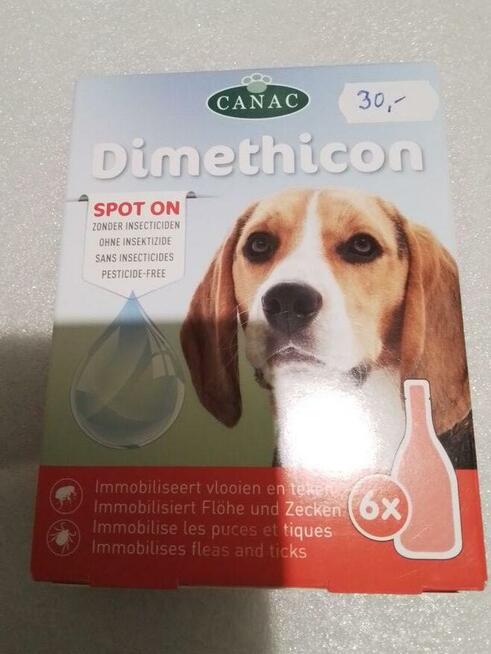 Preparat przeciw pchłom i kleszczom dla psów*DIMETHICON*
