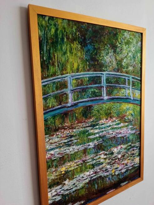 Obraz na płótnie -Japoński most, Claude Monet, 50x70cm