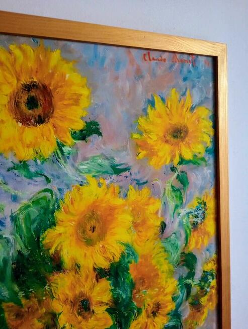 Obraz na płótnie - Bukiet słoneczników, Claude Monet, 50x70cm