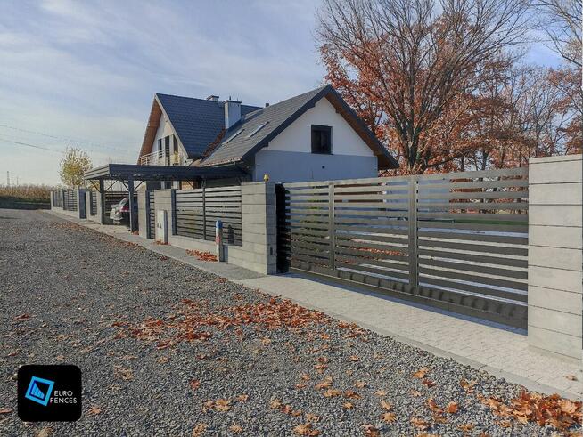 Nowoczesne ogrodzenie aluminiowe Euro Fences - model NU