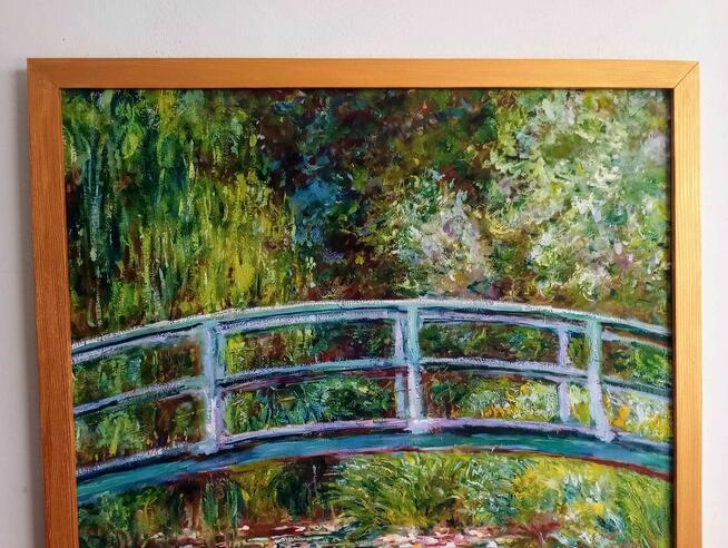 Obraz na płótnie -Japoński most, Claude Monet, 50x70cm