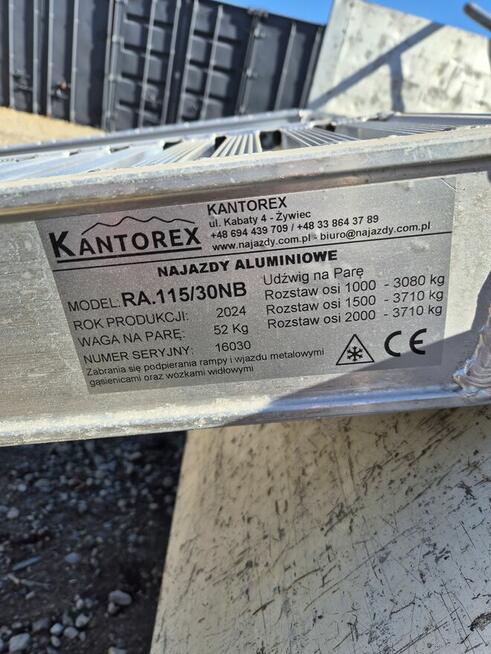 Najazdy Aluminiowe | 3m / 3710kg Nośność | DARMOWA DOSTAWA |