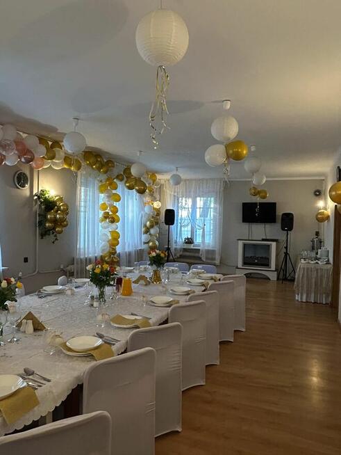 Sala do organizacji przyjęć okolicznościowych z kuchnią