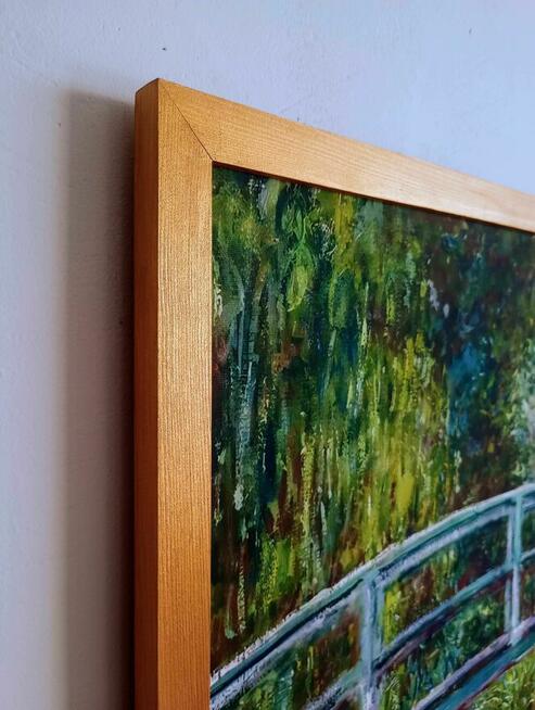 Obraz na płótnie -Japoński most, Claude Monet, 50x70cm