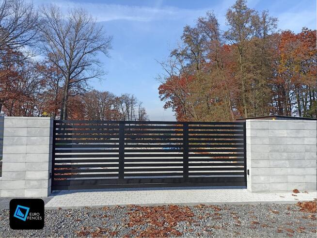 Nowoczesne ogrodzenie aluminiowe Euro Fences - model NU
