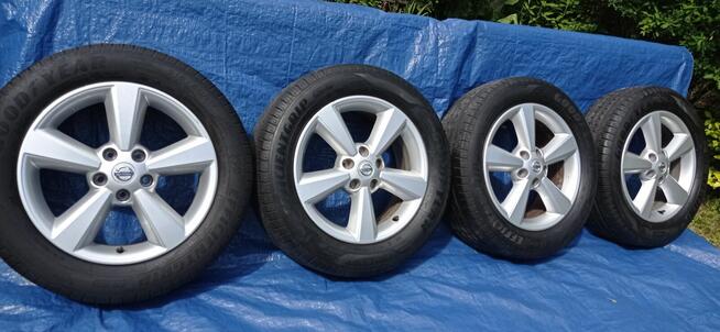 Felgi Koła Aluminiowe NISSAN 215/60/R17 GOODYEAR 7mm 5x114.3