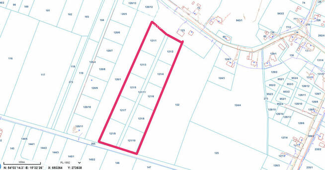 Nieżyn, duże działki, 13km od Kołobrzegu