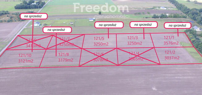 Nieżyn, duże działki, 13km od Kołobrzegu