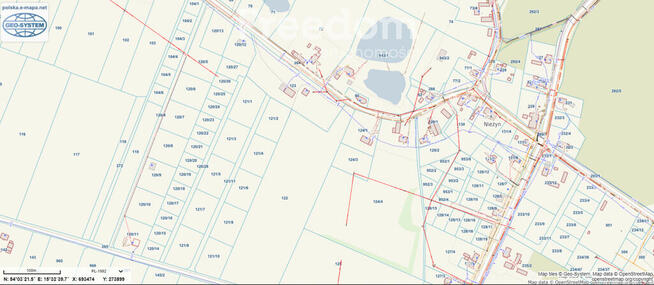 Nieżyn, duże działki, 13km od Kołobrzegu