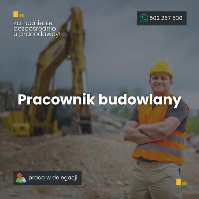 Pracownik ogólnobudowlany, delegacji