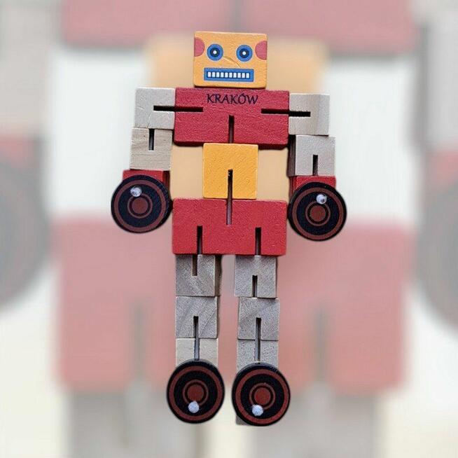 Drewniany robot auto