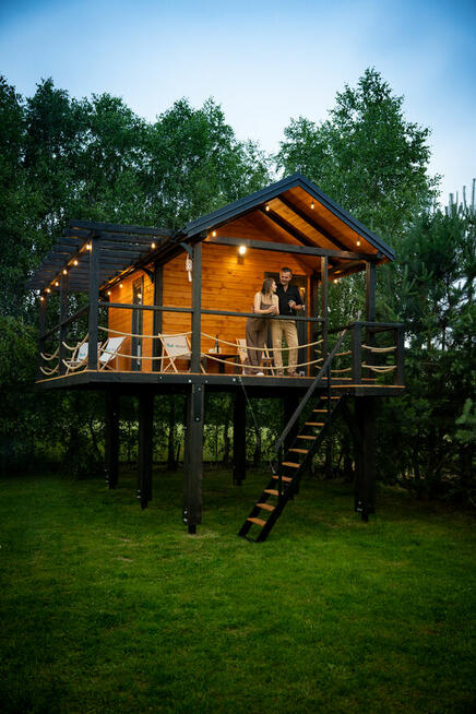 Domek letniskowy na palach relaks, odpoczynek idealny na wak