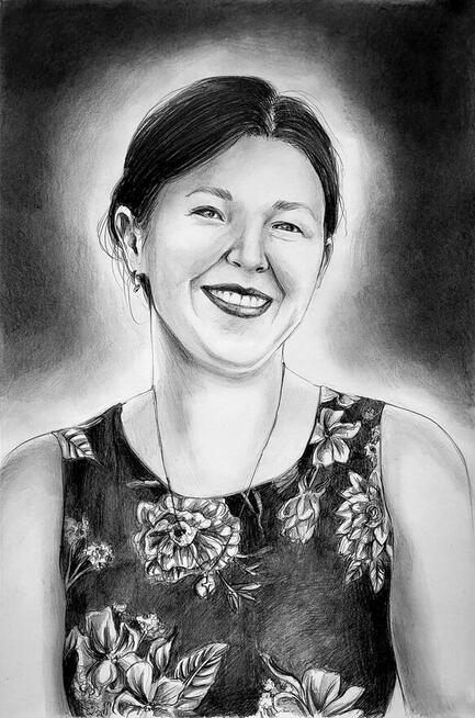 Portret obraz rysunek na zamówienie prezent olejny akrylowy