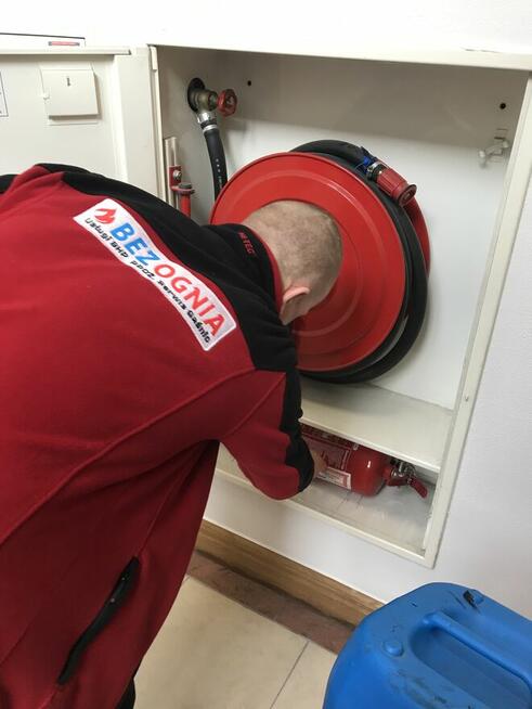 Zabezpieczenie przeciwpożarowe- asysta straż pożarna gaśnice