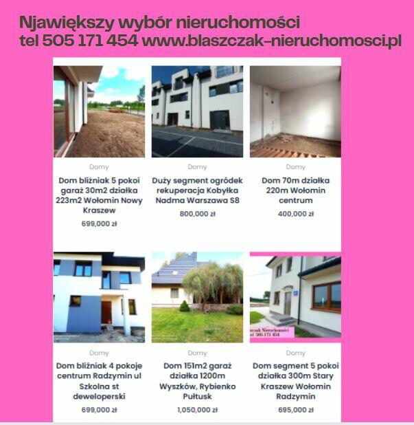 Działka z WZ od 3100m Dąbrówka Radzymin