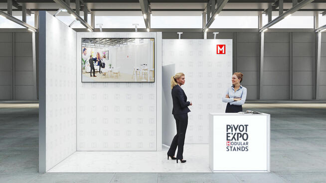 Modułowe stoisko targowe 3×4 m z zapleczem