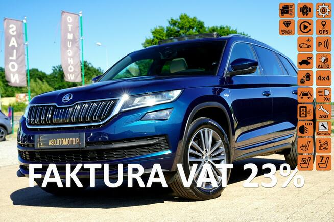 Škoda Kodiaq LAURIN&KLEMENT acc kamery 360 ful led skora PANORAMA adc BLIS 7 os 4x4