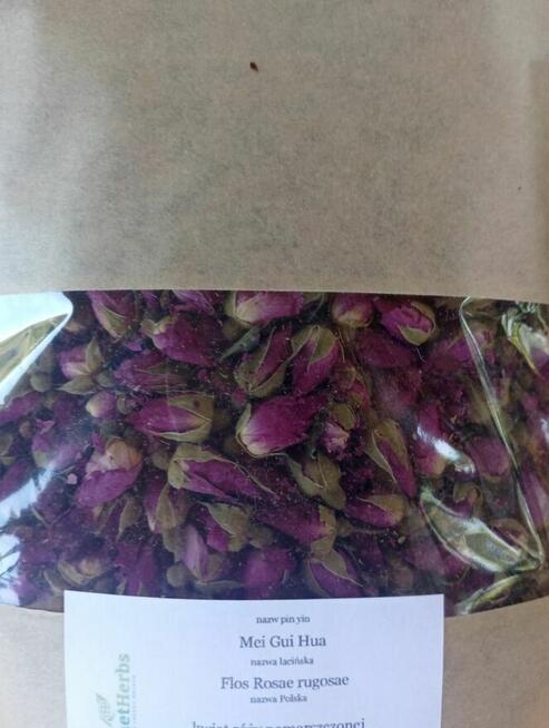 Kwiat róży pomarszczonej 100 g premium naturalny Polski