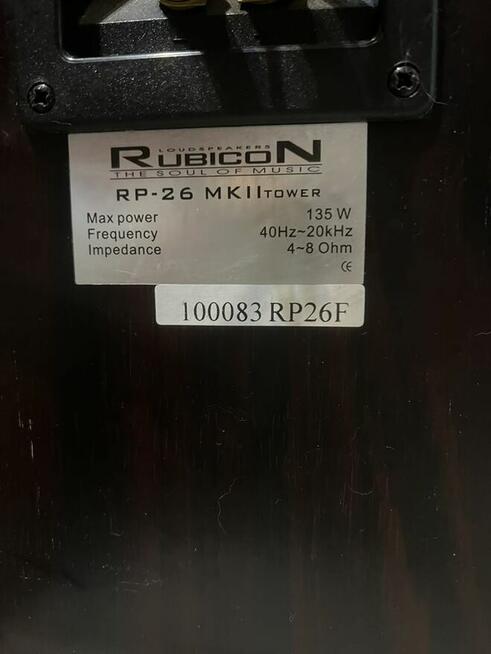 Kolumny Głośnikowe podłogowe stereo Rubicon RP26F