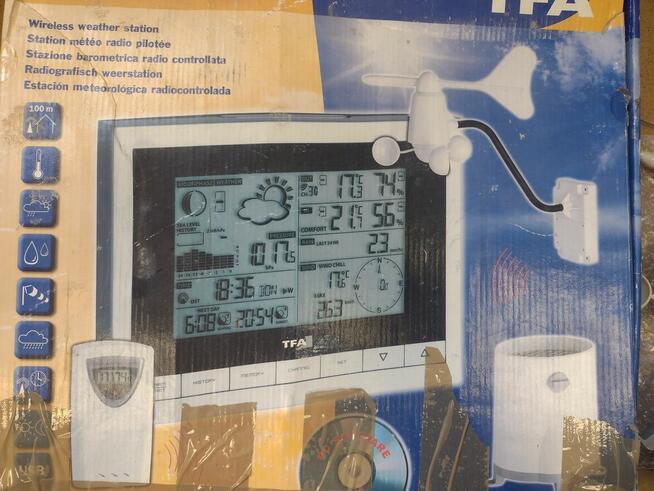 Komplet Bezprzewodowa stacja pogodowa - SINUS TFA 35.1095