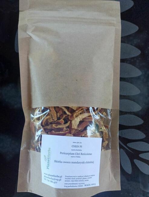 Skórka owocu mandarynki chińskiej 100g naturalny Polski