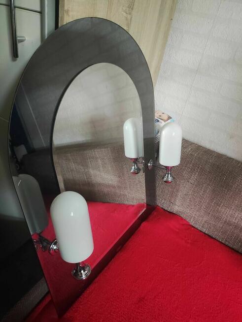 Lustro Łazienkowe ścienne na ścianę z Oświetlenie łazienki