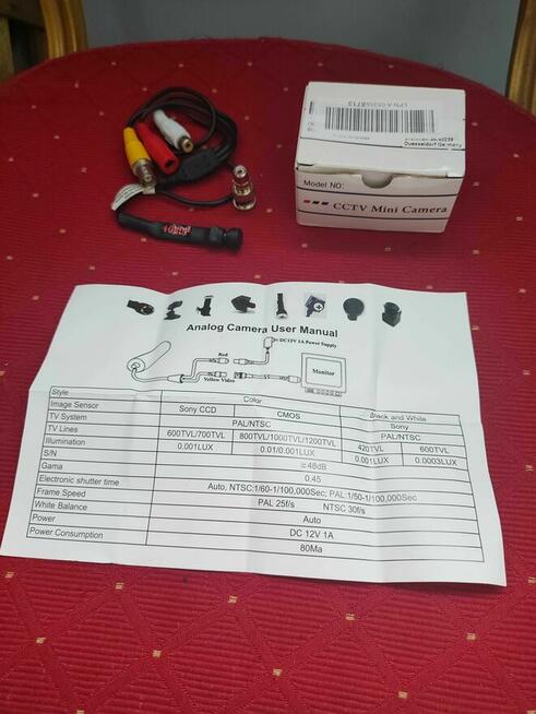 Kamera CCTV Szpiegowska miniaturowa bezpieczeństwa mini