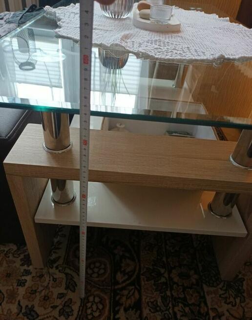 Ława prostokątna ze szkłem