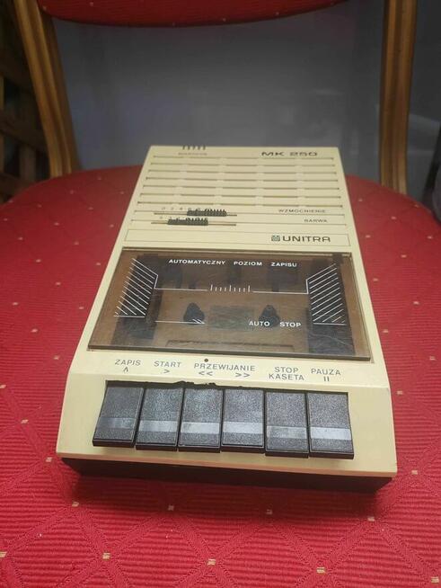 Magnetofon Kasetowy Unitra MK 250 na Kasety Magnetofonowe PRL