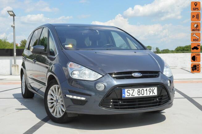 Ford S-Max 2.0 TDCI 140 KM Titanium LED/ Kamera przód+tył/ Navi/ Alu/ Rej PL