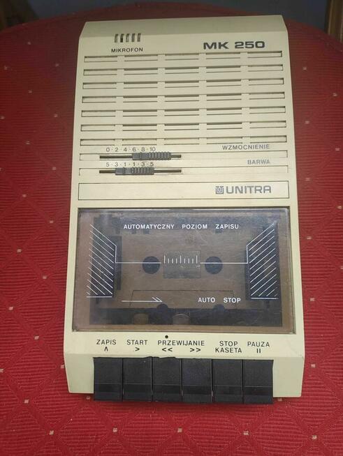 Magnetofon Kasetowy Unitra MK 250 na Kasety Magnetofonowe PRL