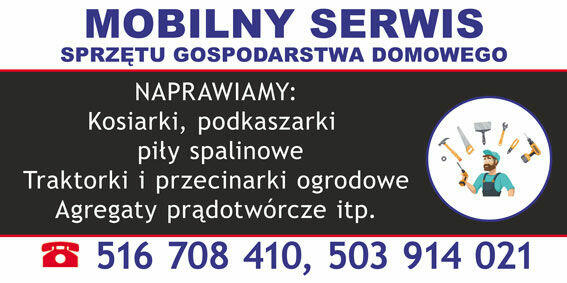 Serwis urządzeń ogrodniczych leśnych i budowlanych