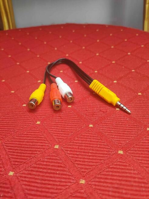 Adapter Jack RCA Chinch audio Kabel Przewód Przejściówka