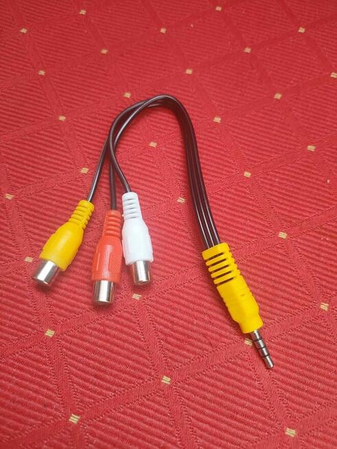 Adapter Jack RCA Chinch audio Kabel Przewód Przejściówka