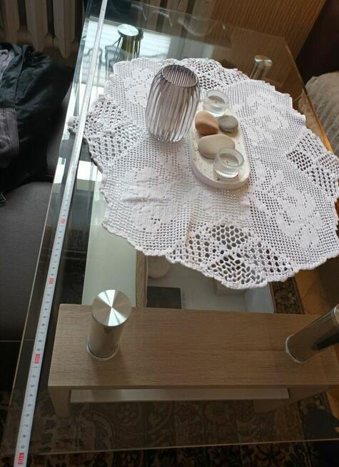 Ława prostokątna ze szkłem