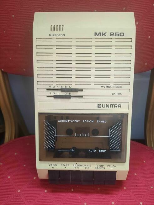Magnetofon Kasetowy Unitra MK 250 na Kasety Magnetofonowe PRL