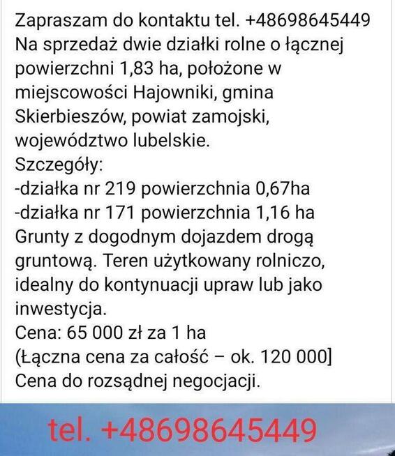 Sprzedam działki rolne