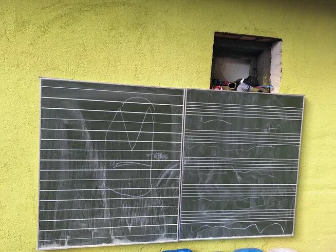 Tablica szkolna duża rozkładana , pojedyncza zielona pisania