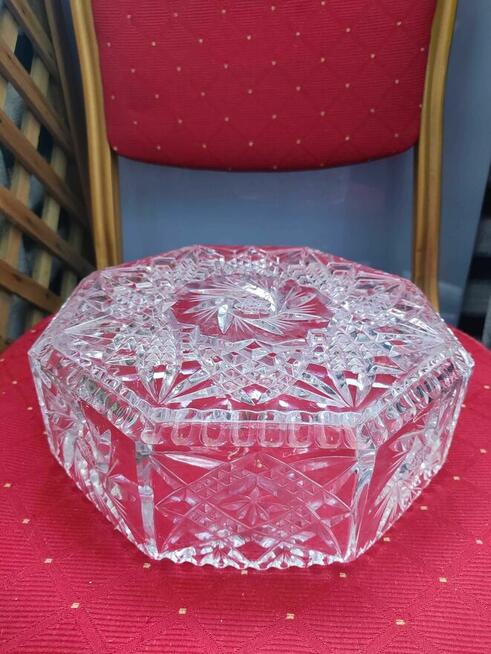 Patera kryształowa z kryształu misa Miska misa Salaterka