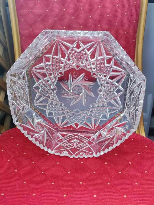 Patera kryształowa z kryształu misa Miska misa Salaterka