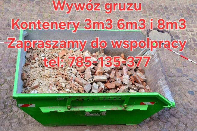 Kontenery na gruz i odpady zielone. Kontenery 3m3 6m3 8m3