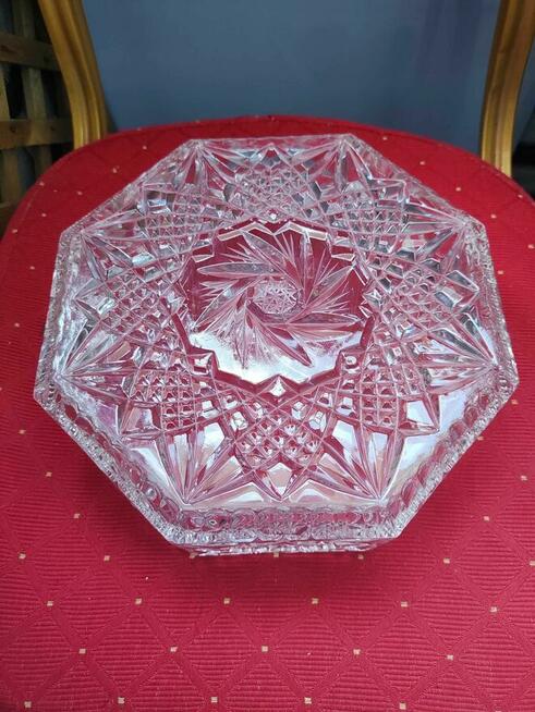 Patera kryształowa z kryształu misa Miska misa Salaterka