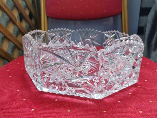 Patera kryształowa z kryształu misa Miska misa Salaterka