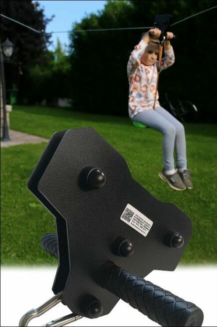 Zderzak hamulec sprężynowy do tyrolki 52cm tyrolka