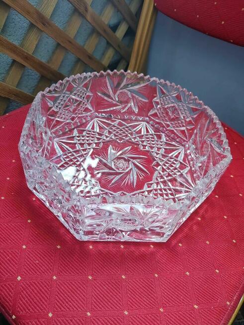 Patera kryształowa z kryształu misa Miska misa Salaterka