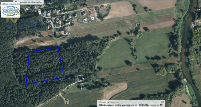 Działka rolna Helenka gm. Młodzieszyn,