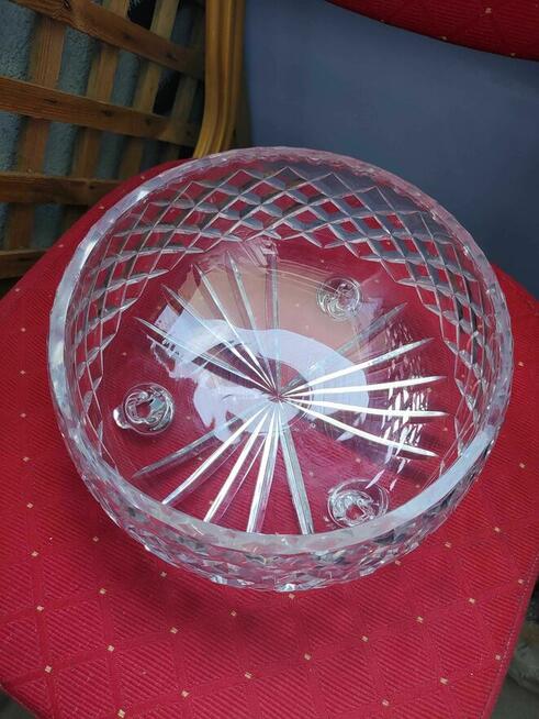 Owocarka Kryształowa półmisek Miska Patera z Kryształu