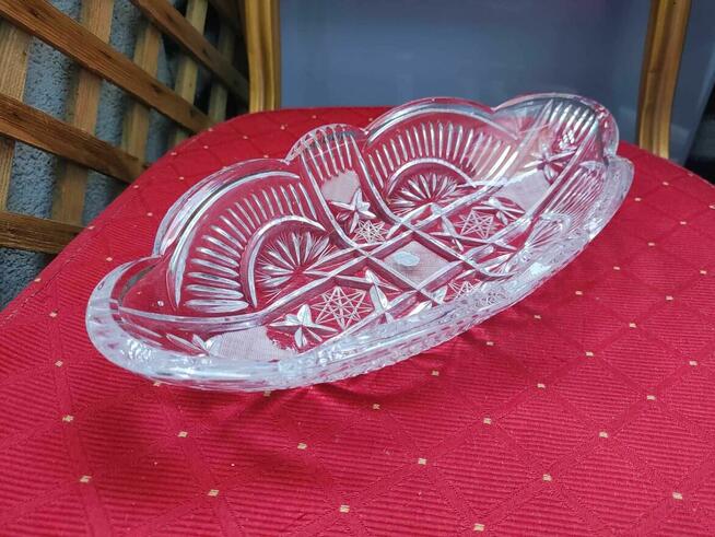 Kryształowa Patera półmisek miska salaterka kryształu Irena