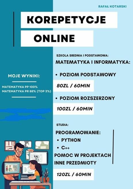 KOREPETYCJE wakacyjne / przygotowanie do poprawki
