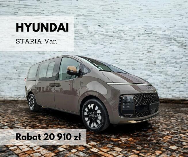 Hyundai Staria 1.6 | 2024 | Rabat 20 910 zł!